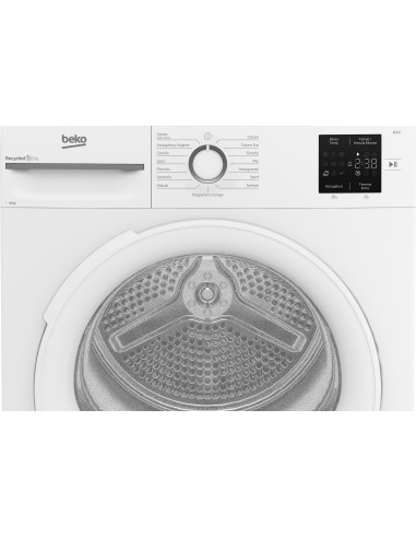 Beko BMT103EW 10kg, classe D, linea estetica NX, display touch, colore bianco, oblò bianco