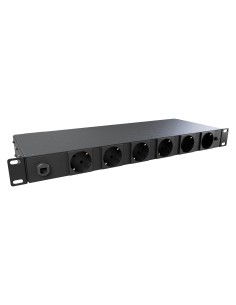 Vertiv PowerGo rPDU Monitored | 1U | 230 V | 16 A | 3,6 kW | Schuko tedesco con un connettore 2P+E (IP44) | 6 prese Schuko