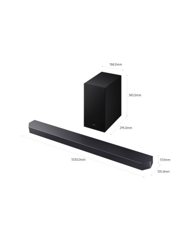 Samsung Q-series Soundbar HW-Q600F ZF, Audio 3.1.2 canali , Wireless Dolby Atmos, 2025