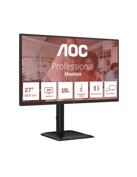 AOC E4 Q27E4CV Monitor PC 68,6 cm (27") 2560 x 1440 Pixel Quad HD LED Nero