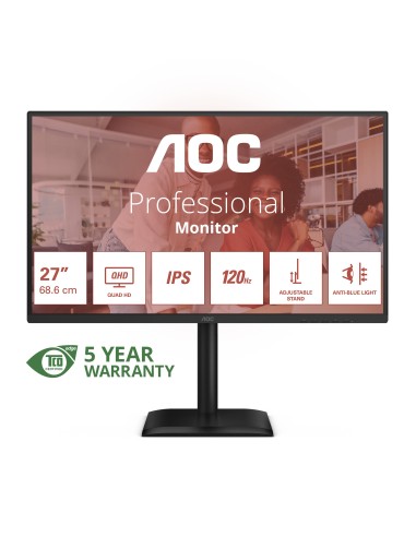 AOC E4 Q27E4U Monitor PC 68,6 cm (27") 2560 x 1440 Pixel Quad HD LED Nero