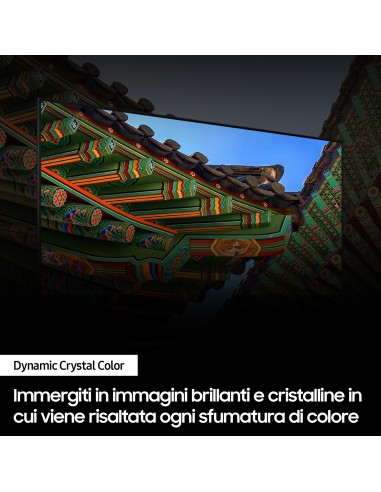 Samsung TV Crystal UHD 4K 50” UE50DU8570UXZT Smart TV Wi-Fi Titan Gray 2024, Processore Crystal 4K, 4K Upscaling, AirSlim