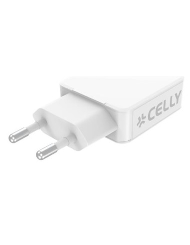 Celly SLIMTC1C1A45WWH Caricabatterie per dispositivi mobili Computer portatile, Smartphone, Tablet Bianco AC Ricarica rapida