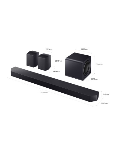 Samsung Soundbar HW-Q990F ZF, Audio 11.1.4 canali, Wireless Dolby Atmos, 2025