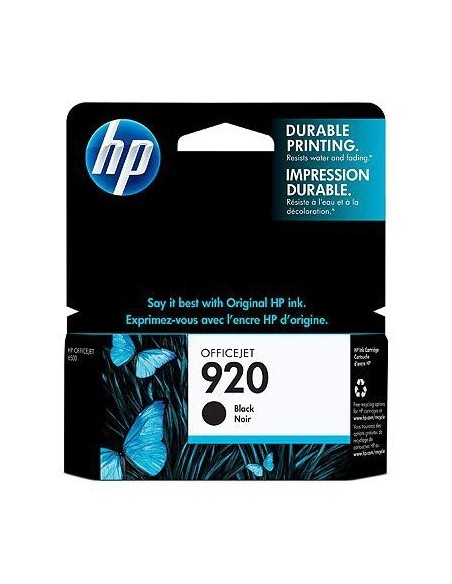 HP 920 Black Officejet Ink Cartridge cartuccia d'inchiostro 1 pz Originale Nero