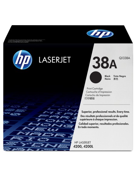 HP 38A Black Original LaserJet Toner Cartridge cartuccia toner 1 pz Originale Nero