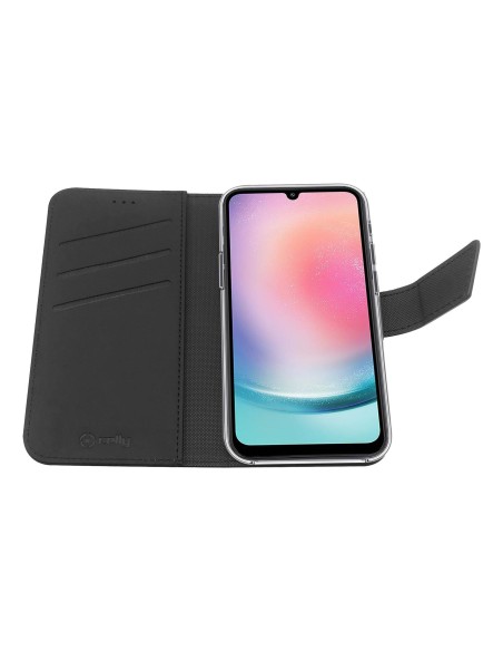 Celly WALLY custodia per cellulare 16,5 cm (6.5") Custodia a borsellino Nero
