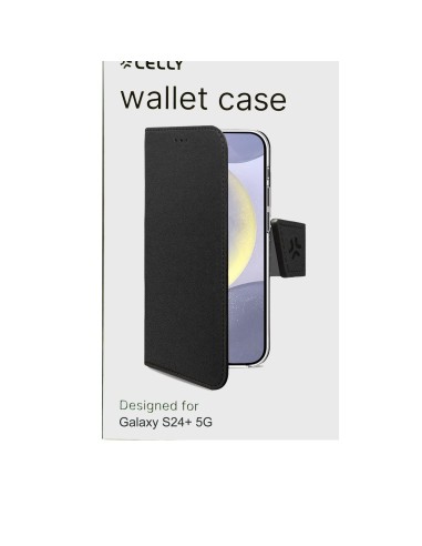 Celly WALLY custodia per cellulare 17 cm (6.7") Custodia a borsellino Nero