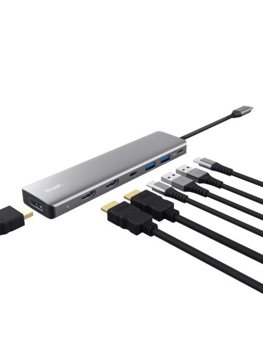 Trust 25661 hub di interfaccia USB tipo-C Alluminio