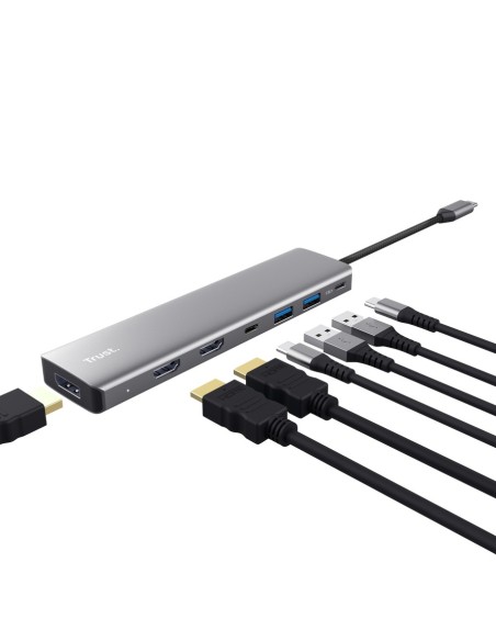Trust 25661 hub di interfaccia USB tipo-C Alluminio