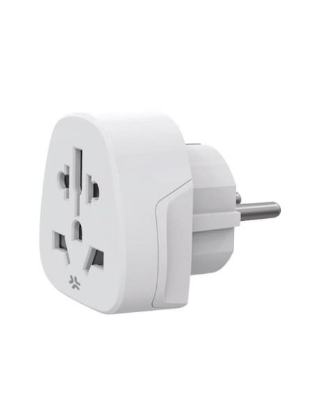Celly TRAVELADAPTER adattatore per presa di corrente Tipo F Universale Bianco Celly TRAVELADAPTER adattatore per presa di corrente Tipo F Universale Bianco