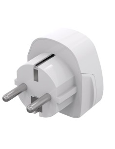Celly TRAVELADAPTER adattatore per presa di corrente Tipo F Universale Bianco 2