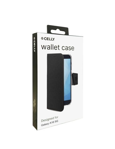 Celly WALLY custodia per cellulare 17 cm (6.7") Custodia a borsellino Nero