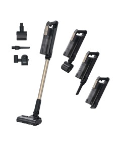 Hoover HF310P 011 Aspirapolvere elettrica Batteria Secco HEPA Senza sacchetto 0,7 L 400 W Nero, Metallico 2,5 Ah