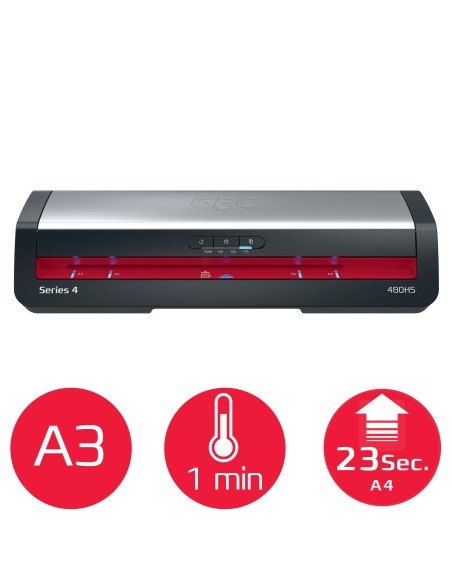 GBC 4410072EU plastificatrice Plastificatrice a caldo 800 mm min Nero, Acciaio inox GBC 4410072EU plastificatrice Plastificatrice a caldo 800 mm min Nero, Acciaio inox
