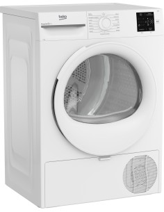 Beko BMT73EW Asciugatrice 7kg, Classe D, Linea Estetica NX, motore asincrono, Display digitale, colore Bianco, oblò Bianco 2