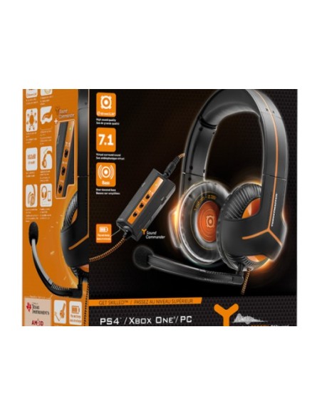 Thrustmaster Y350 CPX 7.1 Auricolare Cablato A Padiglione Gaming Nero, Arancione
