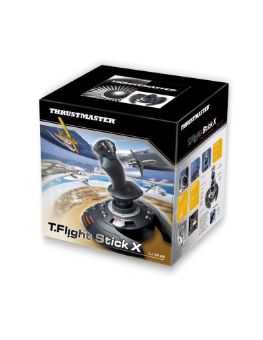 Thrustmaster T.Flight Stick X Nero, Rosso, Argento USB Joystick Analogico PC, Playstation 3