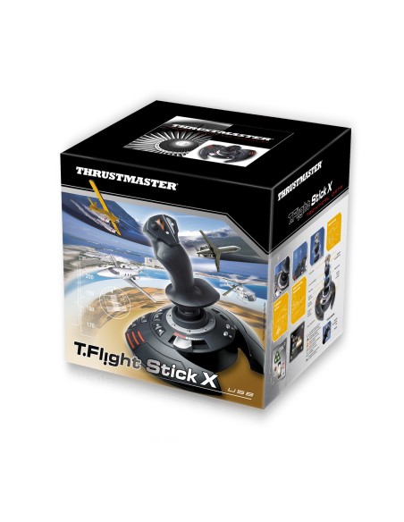 Thrustmaster T.Flight Stick X Nero, Rosso, Argento USB Joystick Analogico PC, Playstation 3