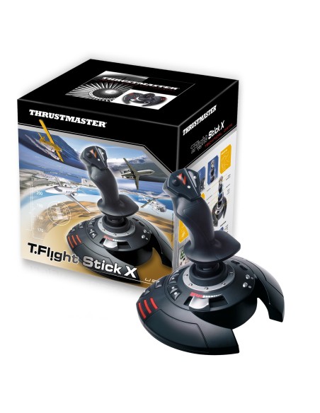 Thrustmaster T.Flight Stick X Nero, Rosso, Argento USB Joystick Analogico PC, Playstation 3