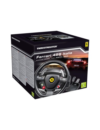 Thrustmaster Ferrari 458 Nero USB 2.0 Sterzo + Pedali Analogico Xbox