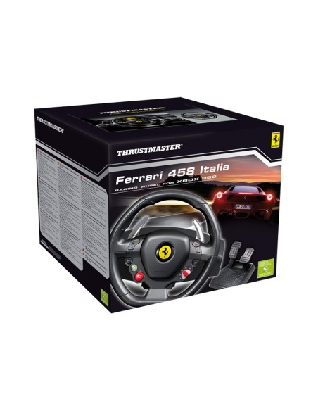 Thrustmaster Ferrari 458 Nero USB 2.0 Sterzo + Pedali Analogico Xbox