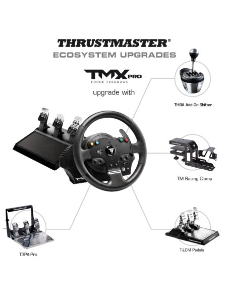 Thrustmaster TMX PRO Nero Sterzo + Pedali Analogico Digitale PC, Xbox One