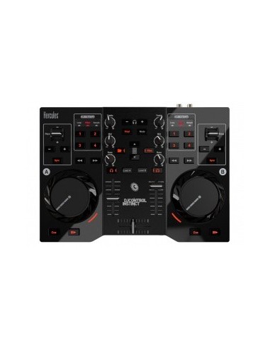 Hercules 4780833 controller per DJ Mixer a nastro magnetico 2 canali Nero