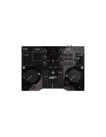 Hercules 4780833 controller per DJ Mixer a nastro magnetico 2 canali Nero