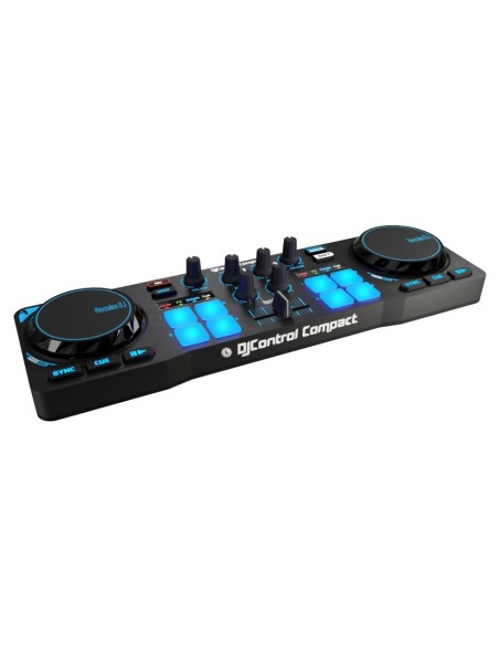 Hercules 4780843 controller per DJ 2 canali Nero