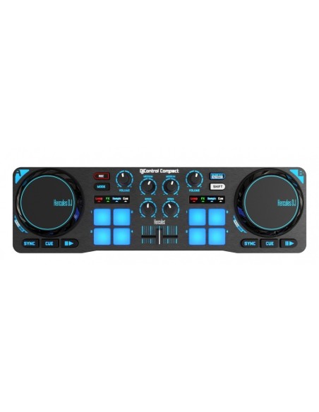 Hercules 4780843 controller per DJ 2 canali Nero