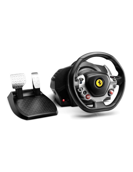 Thrustmaster TX Racing Wheel Ferrari 458 Italia Edition Nero, Argento, Giallo USB 2.0 Sterzo + Pedali Analogico Digitale PC,