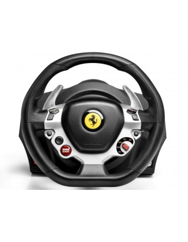 Thrustmaster TX Racing Wheel Ferrari 458 Italia Edition Nero, Argento, Giallo USB 2.0 Sterzo + Pedali Analogico Digitale PC,