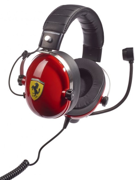 Thrustmaster New! T.Racing Scuderia Ferrari Edition Auricolare Cablato A Padiglione Gaming Nero, Rosso