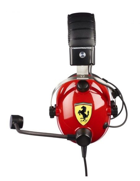 Thrustmaster New! T.Racing Scuderia Ferrari Edition Auricolare Cablato A Padiglione Gaming Nero, Rosso