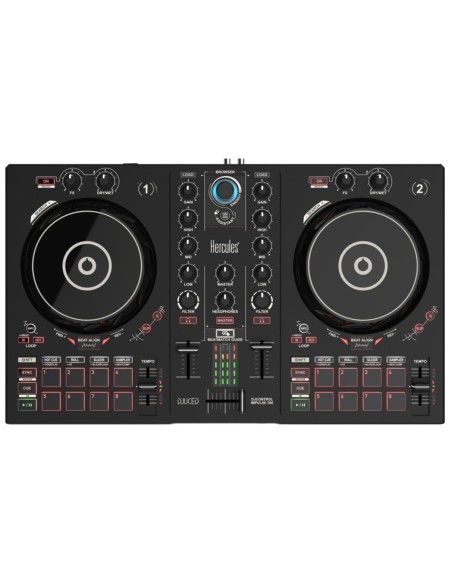 Hercules DJControl Inpulse 300 Mixer con controllo DVS (Digital Vinyl System) Nero