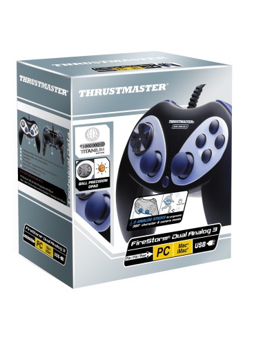 Thrustmaster Firestorm Dual Analog 3 Nero, Argento USB 2.0 Gamepad Analogico MAC, PC