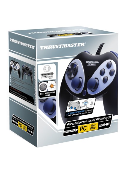 Thrustmaster Firestorm Dual Analog 3 Nero, Argento USB 2.0 Gamepad Analogico MAC, PC