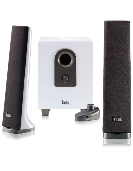 Hercules XPS 2.1 40 Slim set di altoparlanti 32 W PC Bianco 2.1 canali 2-vie 8 W
