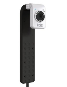 Hercules HD Twist webcam 1 MP 1280 x 720 Pixel USB 2.0 Nero, Bianco