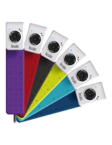 Hercules HD Twist webcam 1 MP 1280 x 720 Pixel USB 2.0 Nero, Bianco