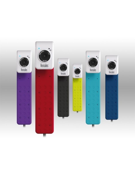 Hercules HD Twist webcam 1 MP 1280 x 720 Pixel USB 2.0 Nero, Bianco
