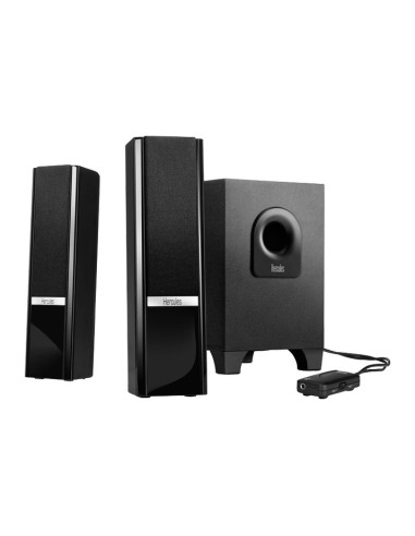 Hercules 2.1 Gloss set di altoparlanti 8 W Universale Nero 2.1 canali 4 W
