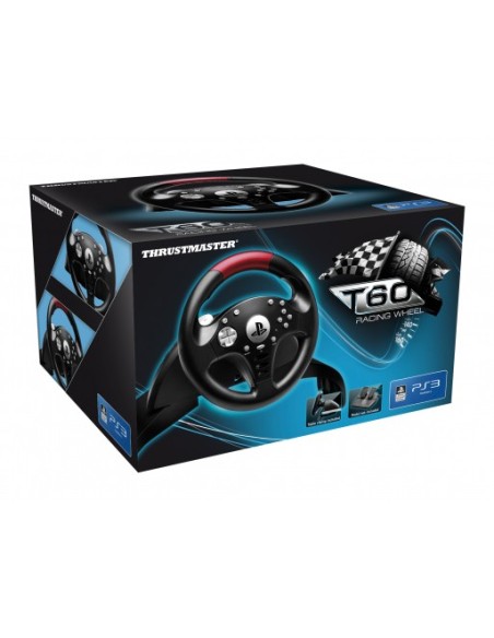 Thrustmaster T60 Nero, Rosso, Argento Sterzo + Pedali Playstation 3