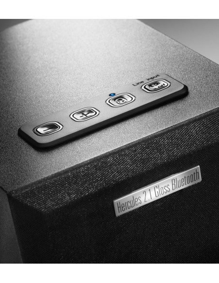 Hercules 2.1 Gloss Bluetooth set di altoparlanti Universale Nero 2.1 canali 5 W