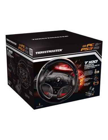 Thrustmaster T100 Nero Sterzo + Pedali PC, Playstation 3