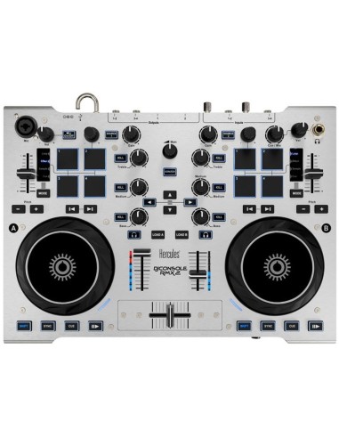 Hercules DJConsole RMX 2 4 canali Nero, Argento