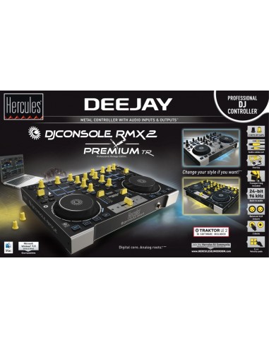 Hercules DJConsole RMX2 Premium TR Alluminio, Grigio