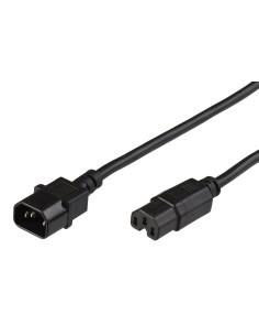 Microconnect PE011400 cavo di alimentazione Nero 2,5 m Accoppiatore C14 Accoppiatore C15