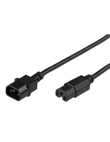 Microconnect PE011400 cavo di alimentazione Nero 2,5 m Accoppiatore C14 Accoppiatore C15